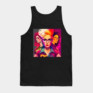 Vibrant girls, generative AI Tank Top